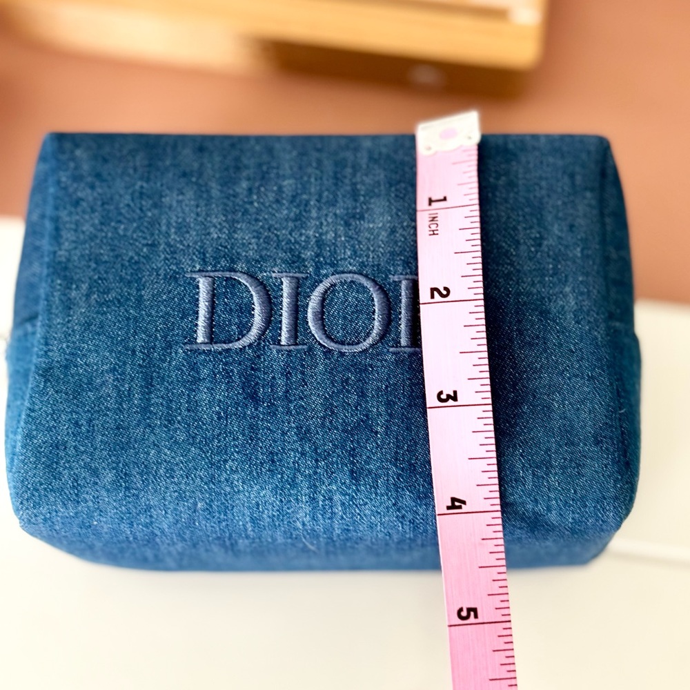 Dior Beauty Denim Travel Cosmetics Pouch - Picture 9 of 9